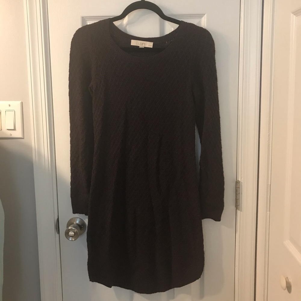 LOFT Plum Sweater Dress